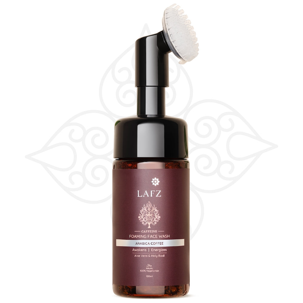 Caffeine Foaming Face Wash With Built-In Face Brush